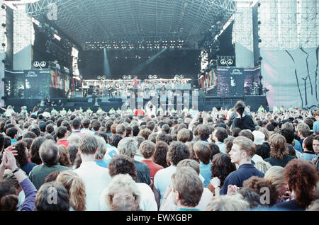 John Lennon Scholarship Concert tenu à Pier Head, Liverpool. Samedi 5 mai 1990. Banque D'Images