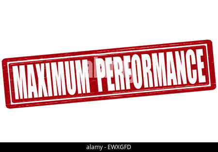 Timbre d'une performance maximale à l'intérieur du texte, illustration Banque D'Images