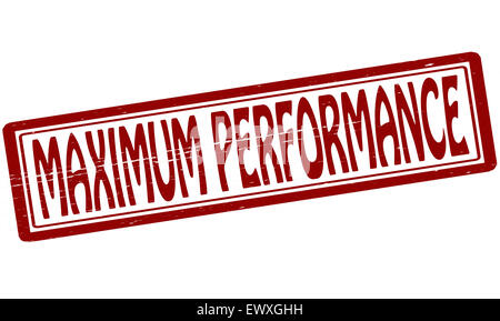 Timbre d'une performance maximale à l'intérieur du texte, illustration Banque D'Images