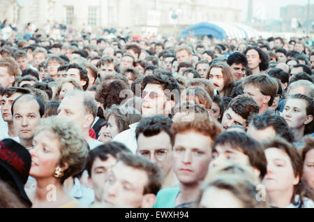 John Lennon Scholarship Concert tenu à Pier Head, Liverpool. Samedi 5 mai 1990. Banque D'Images