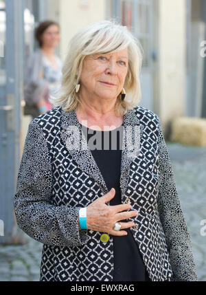 Munich, Allemagne. 07 juillet, 2015. Margarethe von Trotta directeur pose lors d'un événement de la Bavière FilmFernsehFonds (FFF) dans le cadre du 33e Festival du Film de Munich à Munich, 02 juillet 2015. Photo : Tobias HASE/dpa dpa : Crédit photo alliance/Alamy Live News Banque D'Images