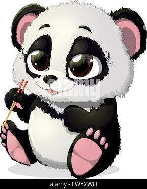 le panda Illustration de Vecteur