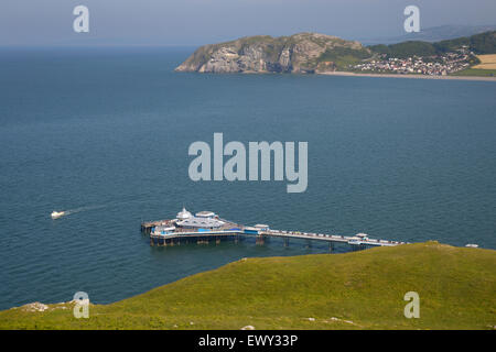 La jetée de Llandudno dans le Nord du Pays de Galles Banque D'Images