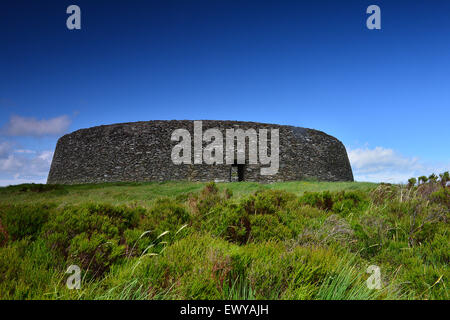 L'ancien anneau de Grianan Aileach fort à Burt, comté de Donegal, Irlande Banque D'Images