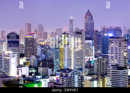 Bangkok skyline at night, Thaïlande Banque D'Images
