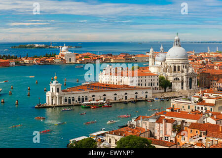 Vue depuis le Campanile di San Marco à Venise, Italie Banque D'Images