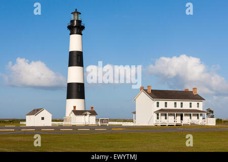 Un après-midi sur le Bodie Island Lighthouse à Nags Head dans les Outer Banks de Caroline du Nord. Banque D'Images