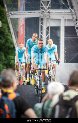 Utrecht, Pays-Bas. 2 juillet, 2015. Présentation de l'équipe Tour de France, le jeudi 2 juillet 2015. Utrecht, Pays-Bas : Jan de Wild/Alamy Live News Banque D'Images