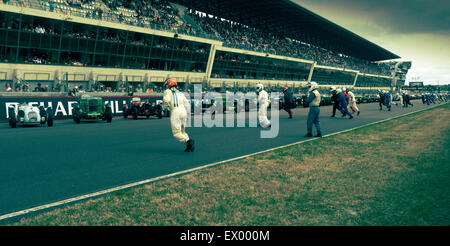 Début de la course Le Mans Classic 2014 Banque D'Images