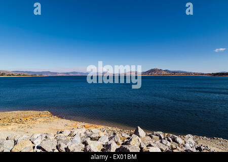 Hume Dam, au frontière de Nouvelles Galles du Sud et Victoria, Australie Banque D'Images