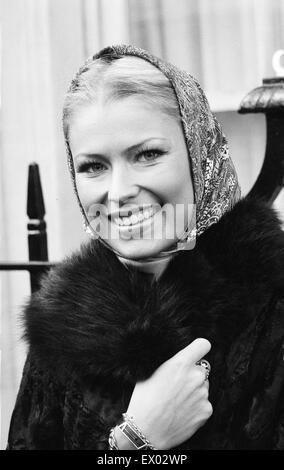 Dagmar Winkler, Miss France, Miss Monde, à l'Investiture, Londres, 16 novembre 1977. Banque D'Images