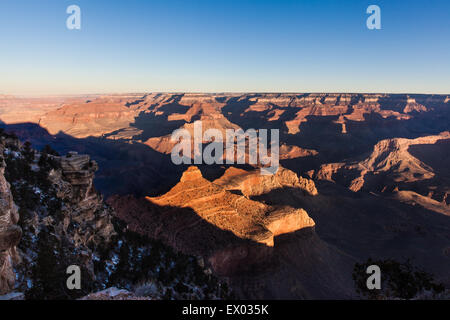 Vue du Grand Canyon au crépuscule, Arizona, USA Banque D'Images