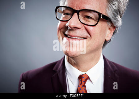 Close up portrait of smiling businesswoman Banque D'Images