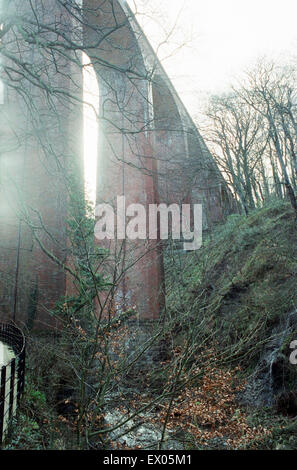 Paris Viaduc, Skelton Beck, Tees Valley, le 25 mars 1991. Banque D'Images