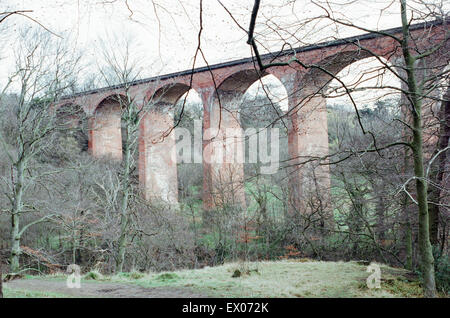 Paris Viaduc, Skelton Beck, Tees Valley, le 25 mars 1991. Banque D'Images