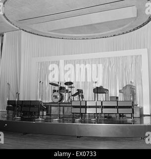 Top Rank Ballroom, lecture, aperçu pix, avant l'ouverture, Reading, Berkshire, 23 octobre 1967. Stage Banque D'Images