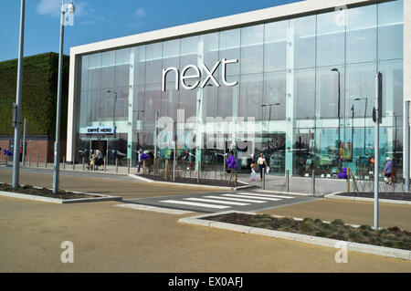 Dh Next store SHOP UK grand magasin le plus sur Retail Park Monks Cross Centre commercial de New York Banque D'Images