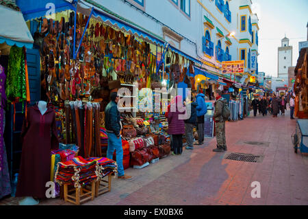 Rue Mohammed el-Qory, Medina, Essaouira, Côte Atlantique, Maroc, Afrique du Nord Banque D'Images