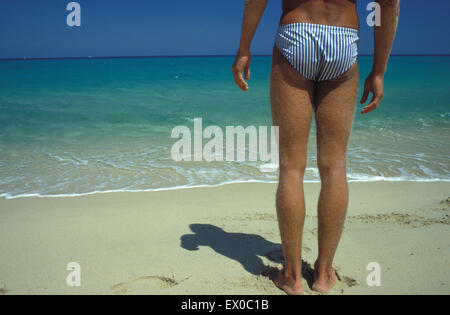 Lir, Italie, Sardaigne, à la plage du sud de la Sardaigne. Lir, Italie, Sardaigne, am Strand von Sued-Sardinien. Banque D'Images