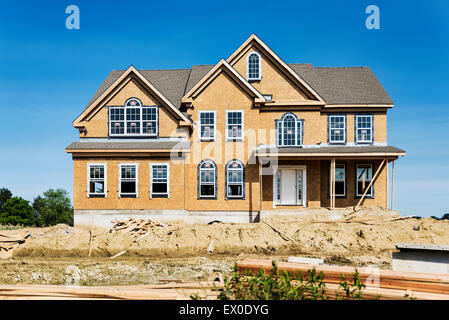 La construction de nouvelles habitations, New Jersey, USA. Banque D'Images