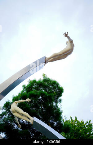 Sir Francis Crick Northampton Memorial Sculpture britannique Banque D'Images