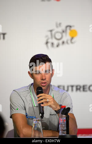 Utrecht, Pays-Bas. 06Th Juillet, 2015. Michael Matthews Orica-GreenEdge au cours de la conférence de presse avant le Tour de France 2015 Grand Départ. Credit : Action Plus Sport/Alamy Live News Banque D'Images