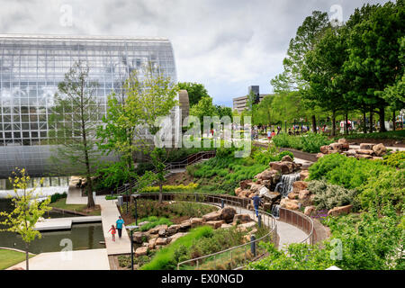 La myriade de jardin est un magnifique parc du centre-ville d'Oklahoma City. Banque D'Images
