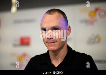 Utrecht, Pays-Bas. 06Th Juillet, 2015. Chris Froome Équipe Sky au cours de la conférence de presse avant le Tour de France 2015 Grand Départ. Credit : Action Plus Sport/Alamy Live News Banque D'Images