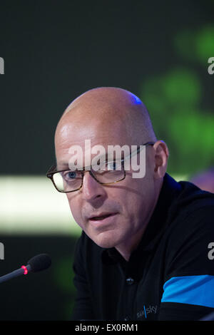 Utrecht, Pays-Bas. 06Th Juillet, 2015. Dave Brailsford Équipe Sky au cours de la conférence de presse avant le Tour de France 2015 Grand Départ. Credit : Action Plus Sport/Alamy Live News Banque D'Images