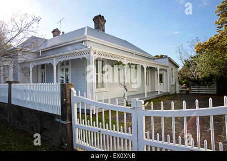 Maison historique à Coromandel town, New Zealand Banque D'Images