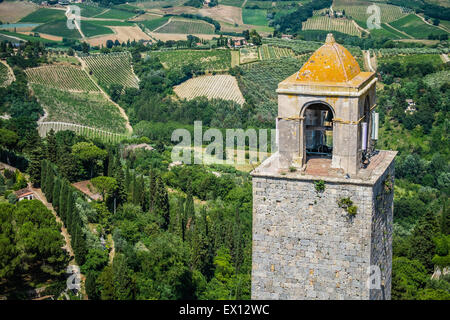 San Gimignano, province de Sienne, Toscane, Italie Banque D'Images