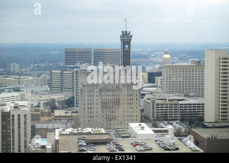 Atlanta Géorgie - 29 janvier, 2015 : vue d'une partie de la ville d'Atlanta montrant la tour et AT&T State Capitol, le 29 janvier Banque D'Images