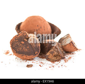 Truffes au chocolat Banque D'Images