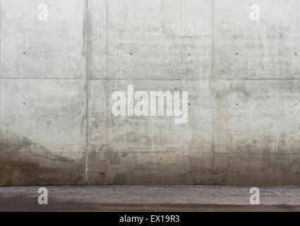 Contexte urbain. Mur de béton vides et le plancher. Banque D'Images