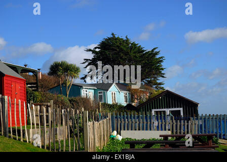 Beach Hut à Bembridge station Ile de Wight Angleterre Angleterre Europe Banque D'Images