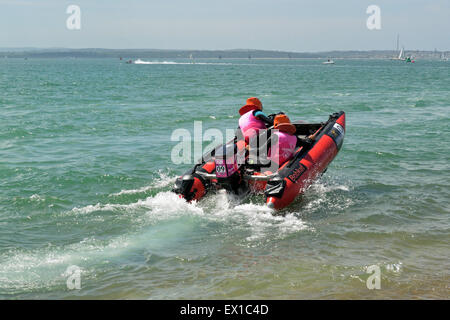 Bateau de Moteur de course ThunderCats à Southsea, Portsmouth, Royaume-Uni Banque D'Images