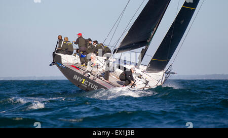 Sir Keith Mills' yacht, Invictus Banque D'Images