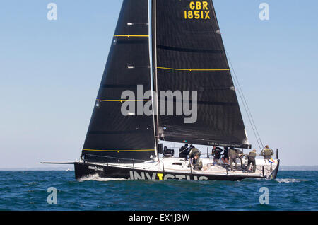 Sir Keith Mills' yacht, Invictus Banque D'Images