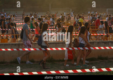 Casting de jeux de trônes. Série TV. Tudela. Navarra. Espagne Banque D'Images