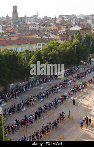 Casting de jeux de trônes. Série TV. Tudela. Navarra. Espagne Banque D'Images