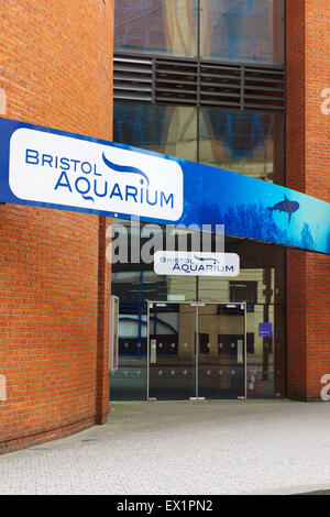 L'entrée de l'Aquarium de Bristol Banque D'Images