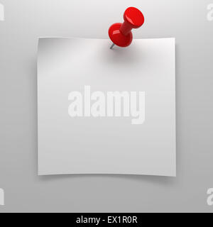 Pousser l'axe rouge holding up vide remarque Banque D'Images