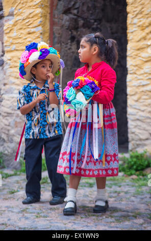 Les participants au festival de Valle del Maiz à San Miguel de Allende , Mexique Banque D'Images