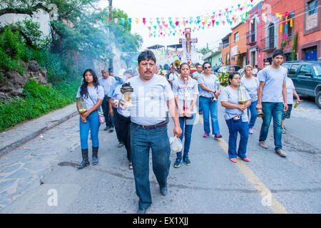 Les participants au festival de Valle del Maiz à San Miguel de Allende , Mexique Banque D'Images