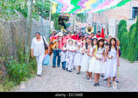 Les participants au festival de Valle del Maiz à San Miguel de Allende , Mexique Banque D'Images