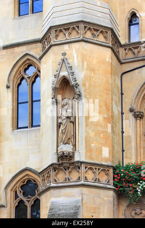 La Westminster School - Dean' S Yard - statue Banque D'Images