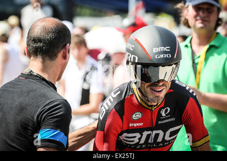 Utrecht, Pays-Bas. 4 juillet, 2015. Tour de France Étape de l'essai de l'équipe temps,BMC : Jan de Wild/Alamy Live News Banque D'Images