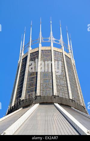 Cathédrale Catholique Romaine haut, Liverpool, Merseyside, England, UK, Europe de l'Ouest. Banque D'Images