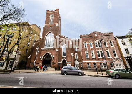 Centenaire United Methodist Church, 411 East Grace Street, Richmond, Virginia Banque D'Images