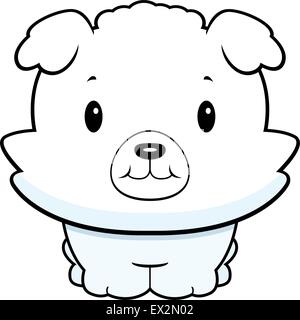 Un Dessin Animé Bébé Chien Debout Sur Quatre Pattes Vecteurs